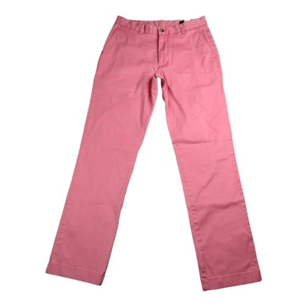 Vineyard Vines Mens 30x32 Salmon Pink Cotton Dress Club Pants by Step & Ian